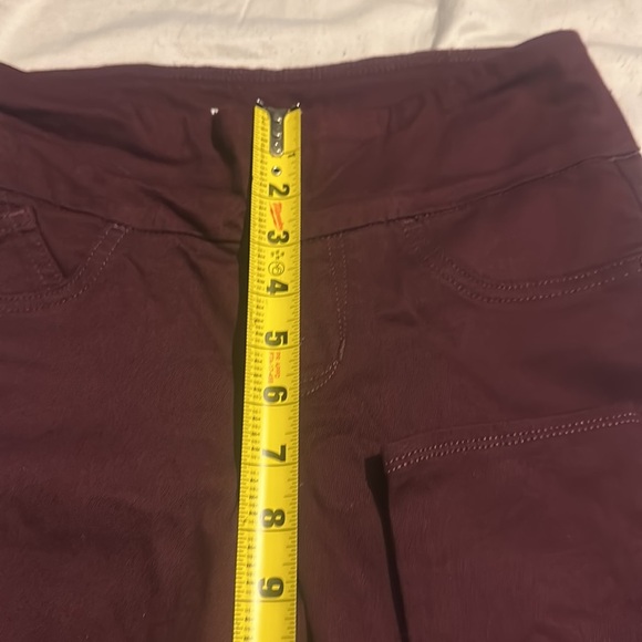 Rock & Republic women’s leggings pant color burgundy size 4 - Picture 11 of 12